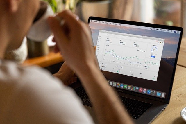 Laptop Work Coffee Chart Man  - Firmbee / Pixabay