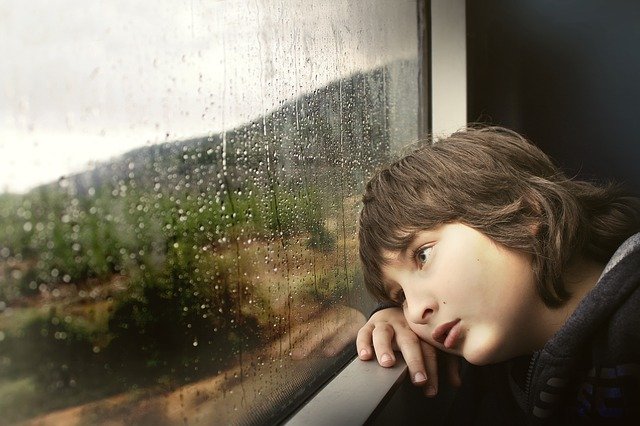 Little Boy Window Waiting Bored  - Shlomaster / Pixabay